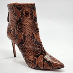 Snakeskin Booties
